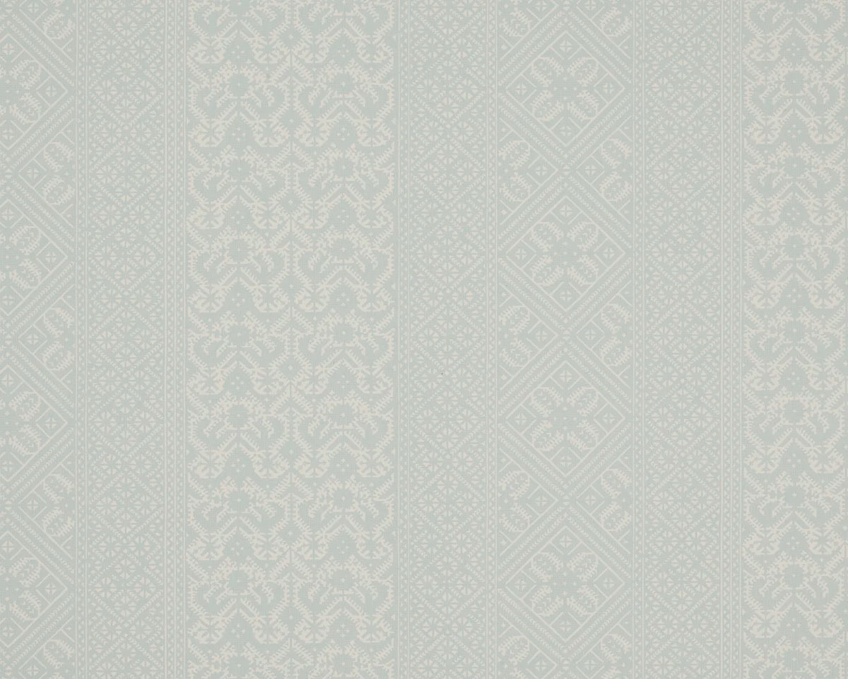 Ottoman Stripe Wallpaper - Celeste