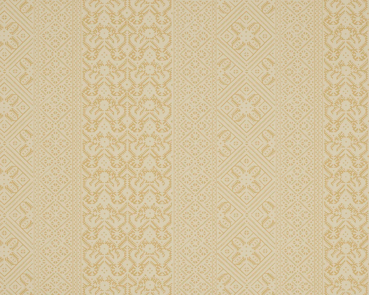 Ottoman Stripe Wallpaper - Buttercream