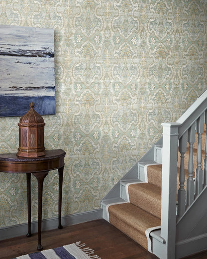 Glencoe Grasscloth Wallpaper - Moonstone