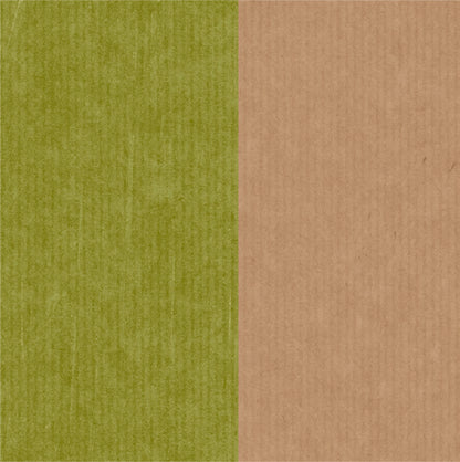 Brown Paper Stripe - Chartreuse
