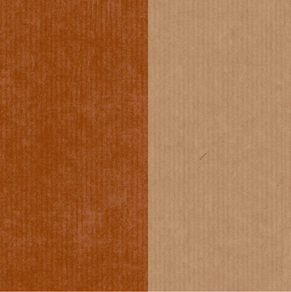 Brown Paper Stripe Wallpaper - Terracotta