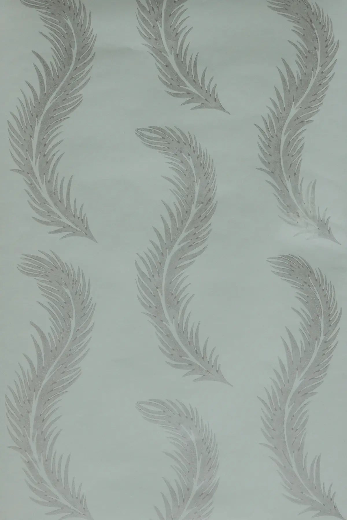 Featherbed - Silver on Duck Blue