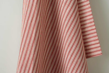 Ticking Stripe - Red