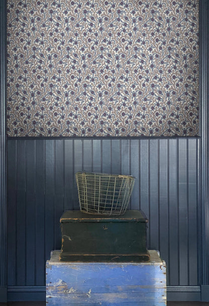 Hedgerow Wallpaper - Berry Blue