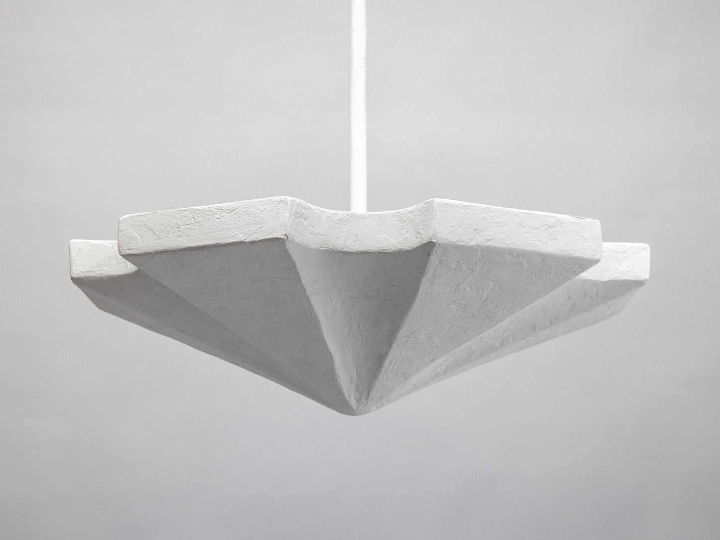 Hex Pendant - White Plaster