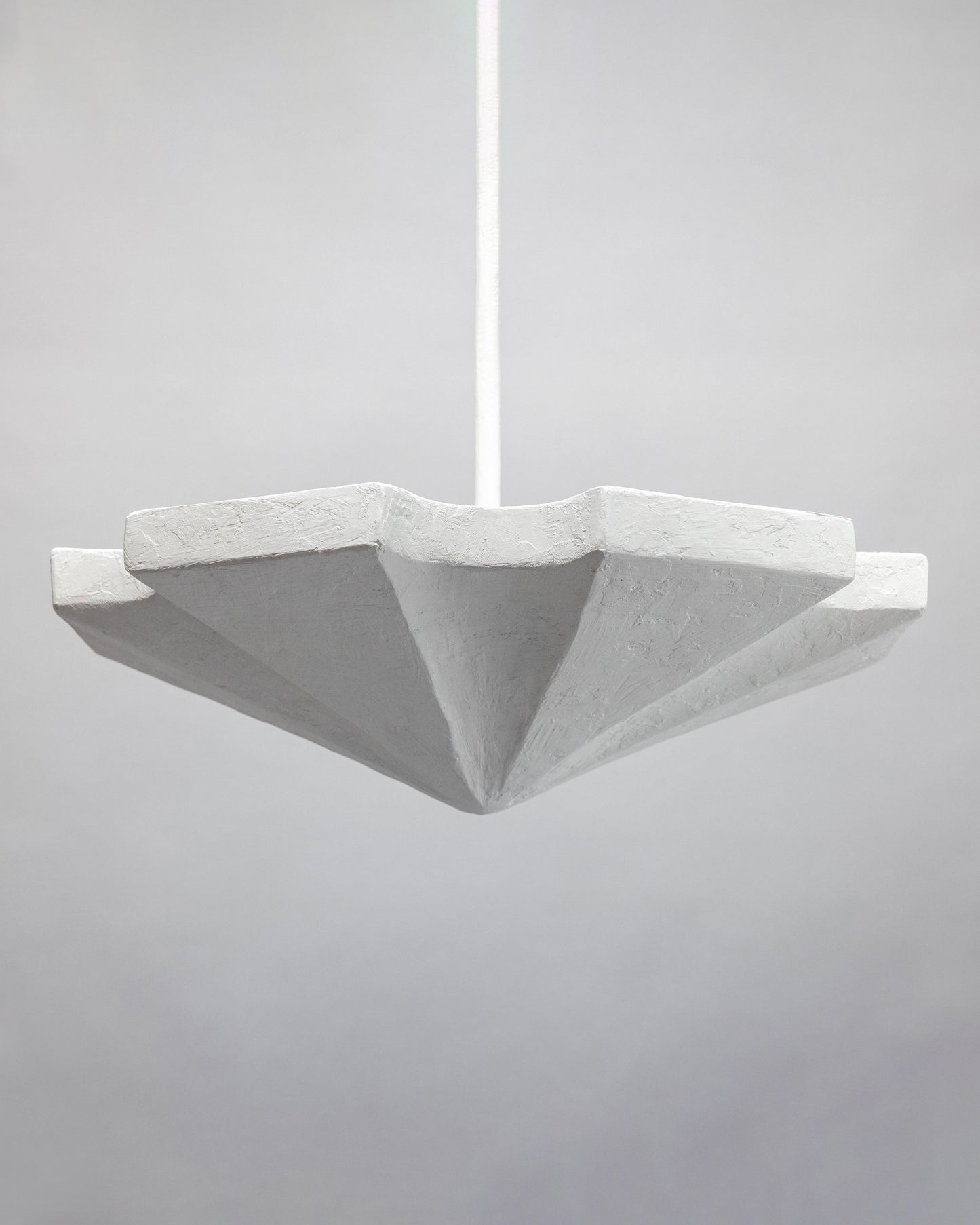 Hex Pendant - White Plaster