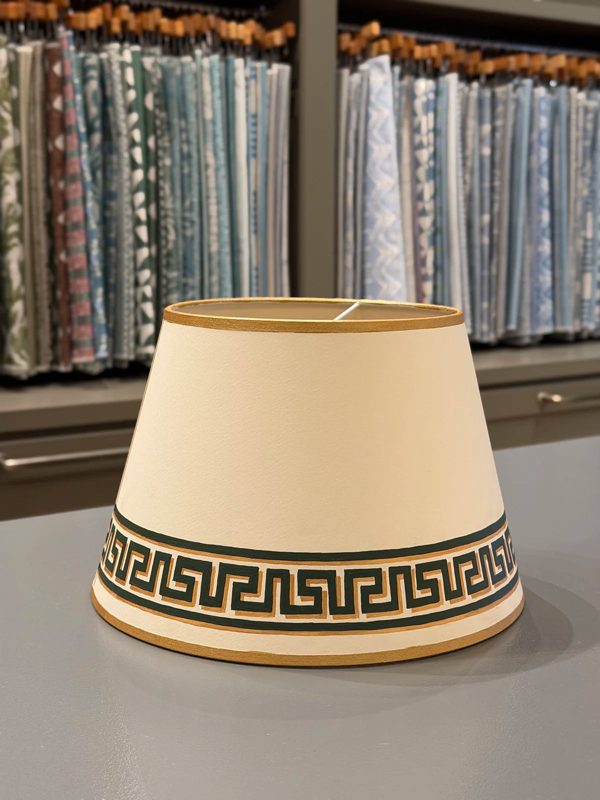 Greek Key with Gold Edge - 12"