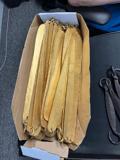 Gisele 8 Light Pendant - Gold Metal Leaf