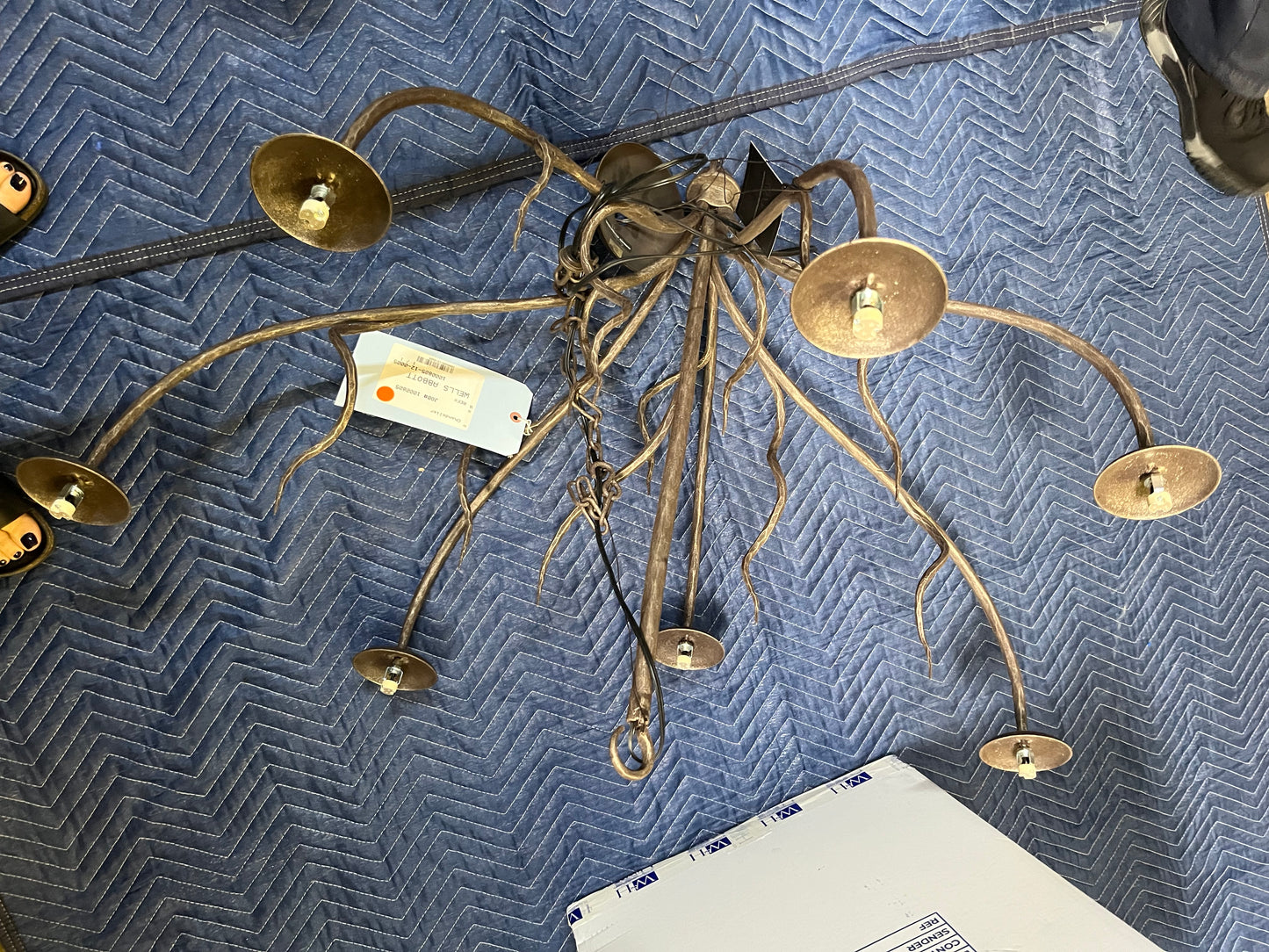 Ondine 7 Light Chandelier w/glass bulb accessories