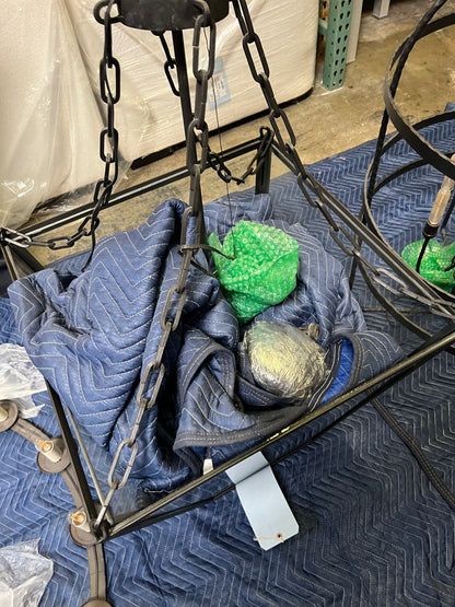 Andie 4 Light Lantern w/Glass Panels (Dallas)