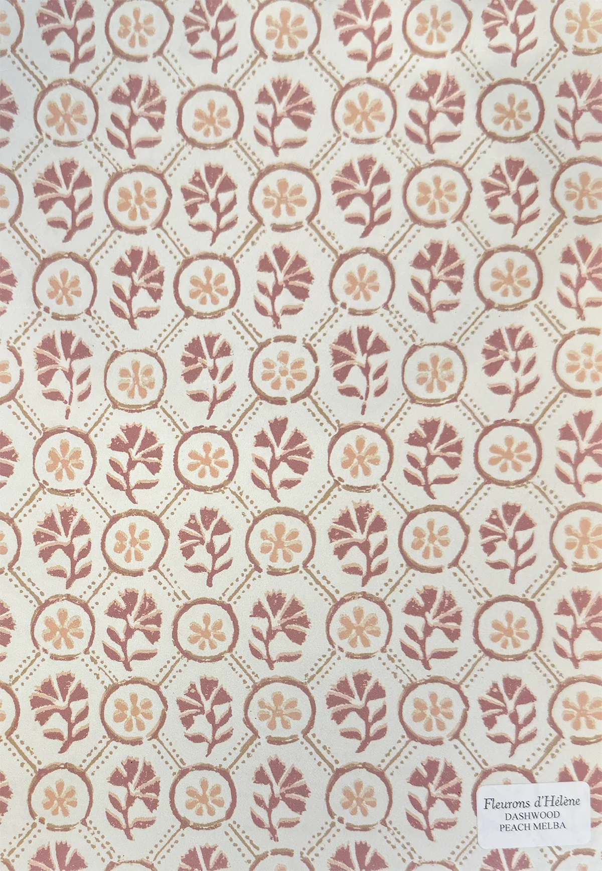 Dashwood Wallpaper - Peach Melba