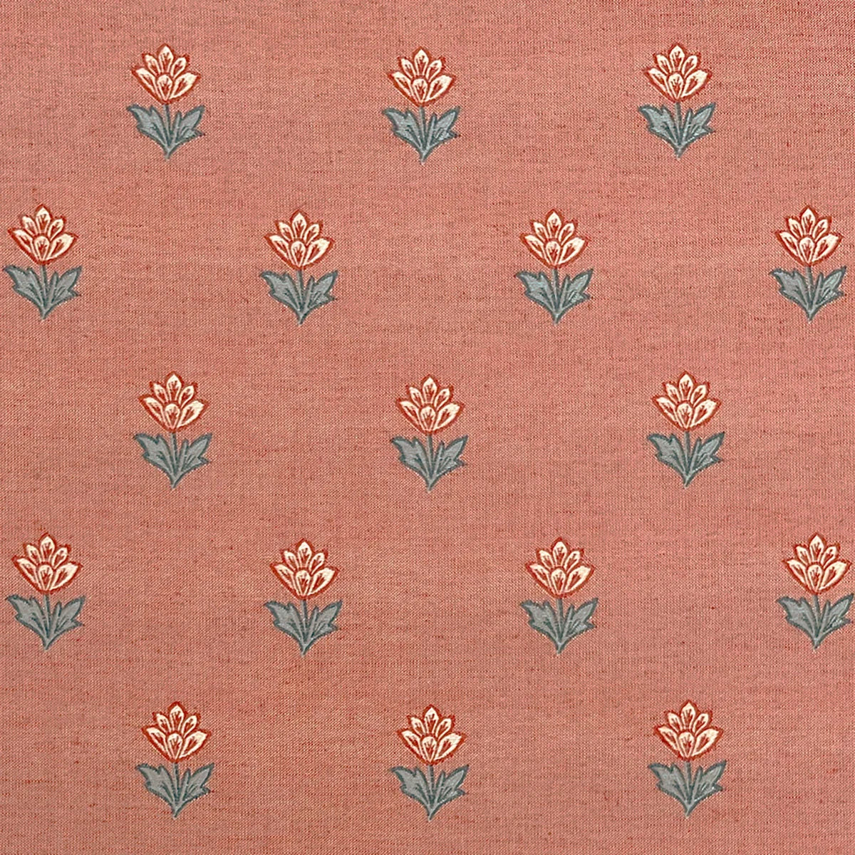Indian Tulips Woven - Coral