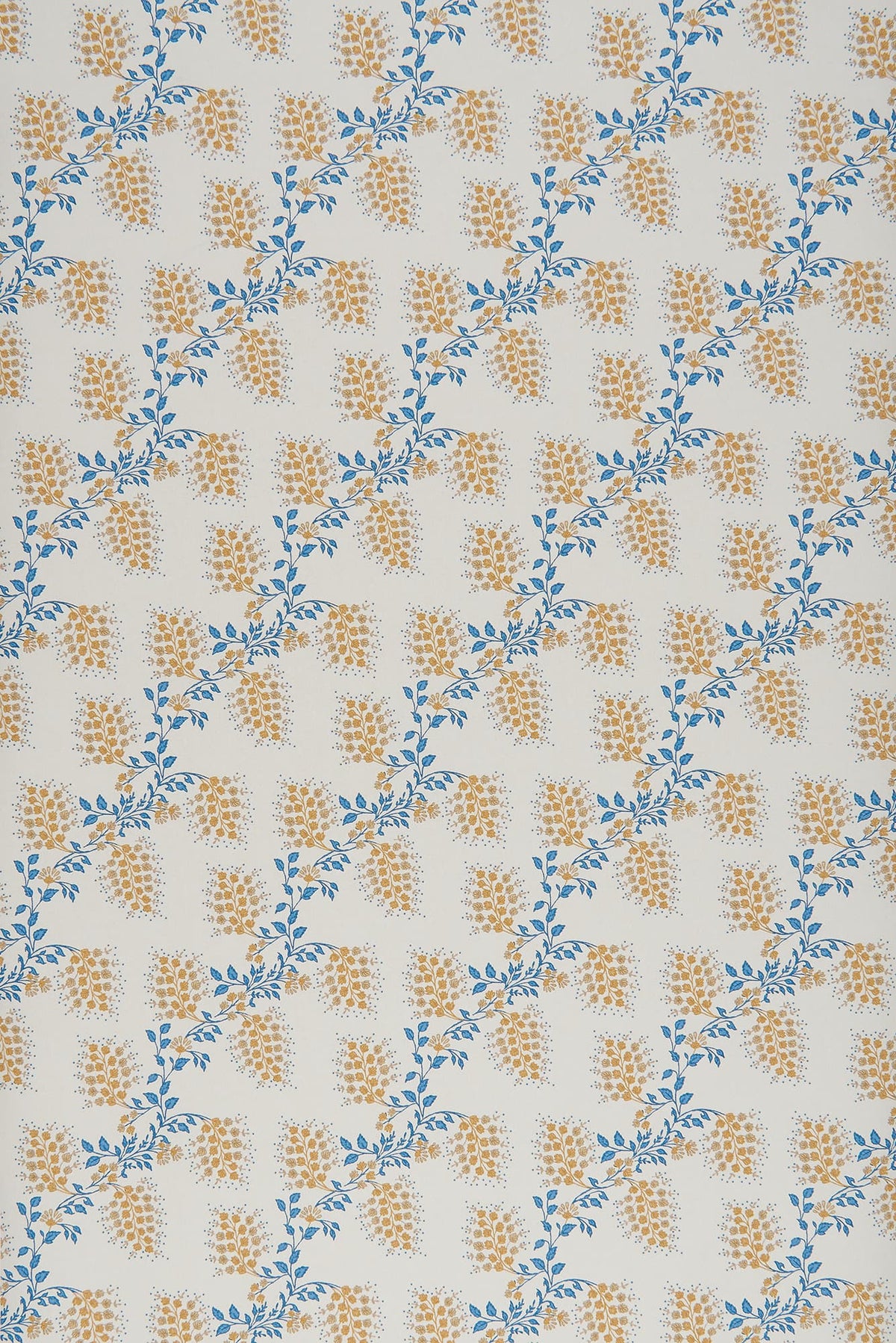 Isabelle Small Wallpaper - Blue and Yellow