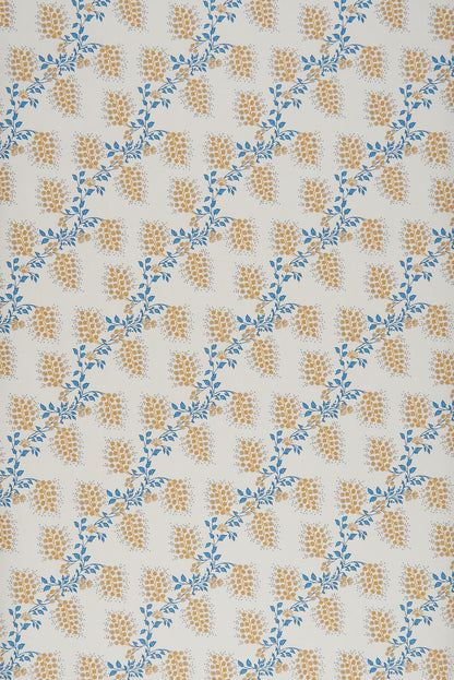 Isabelle Small Wallpaper - Blue and Yellow