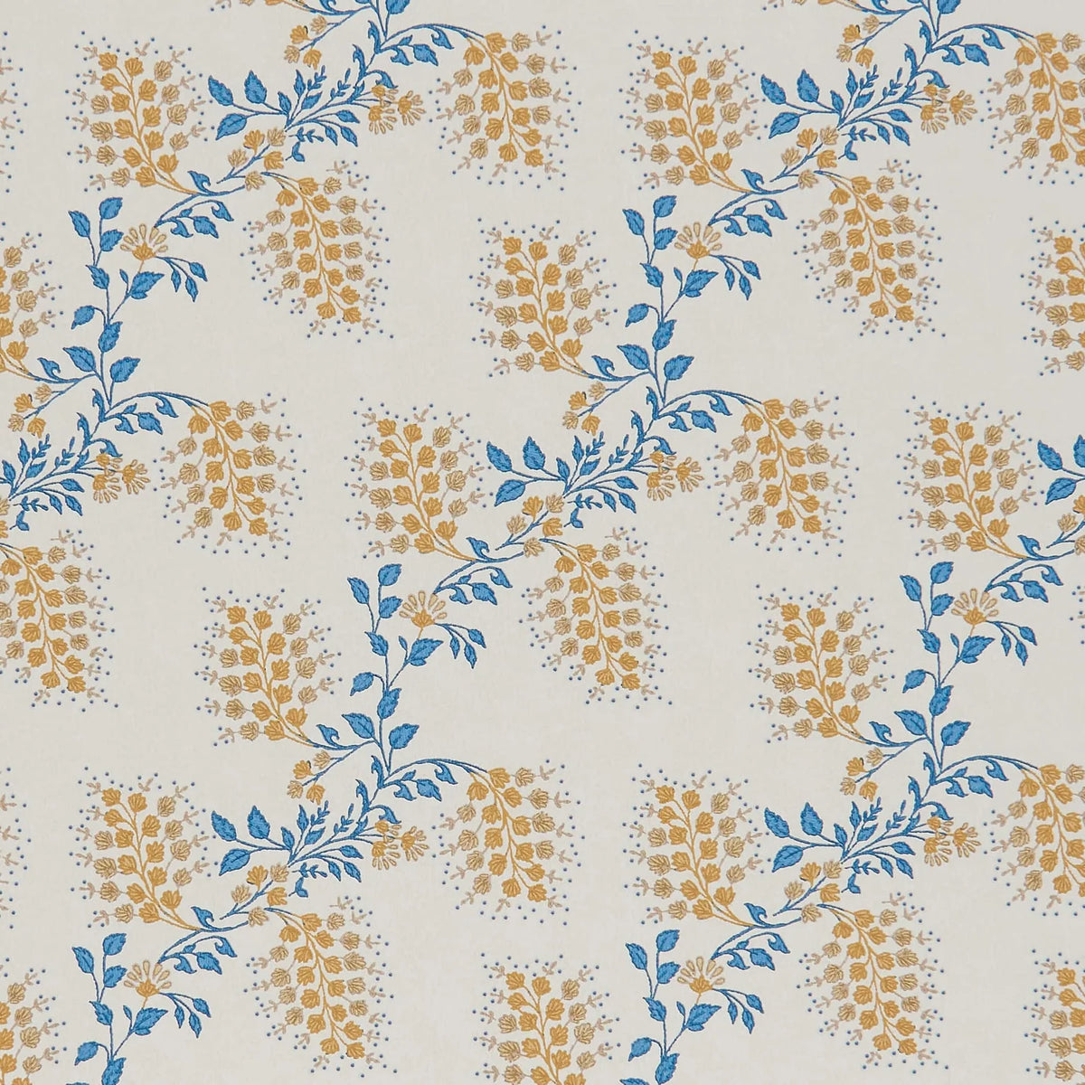Isabelle Small Wallpaper - Blue and Yellow