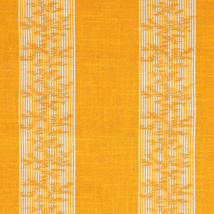 Rayure Ottoman Sur Lin - Jaune