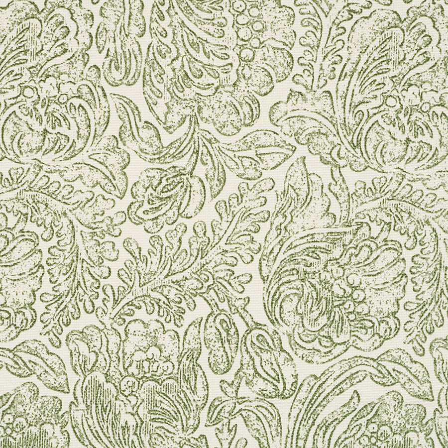 Woodblock Flower - Green