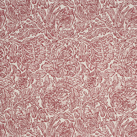Woodblock Flower - Red