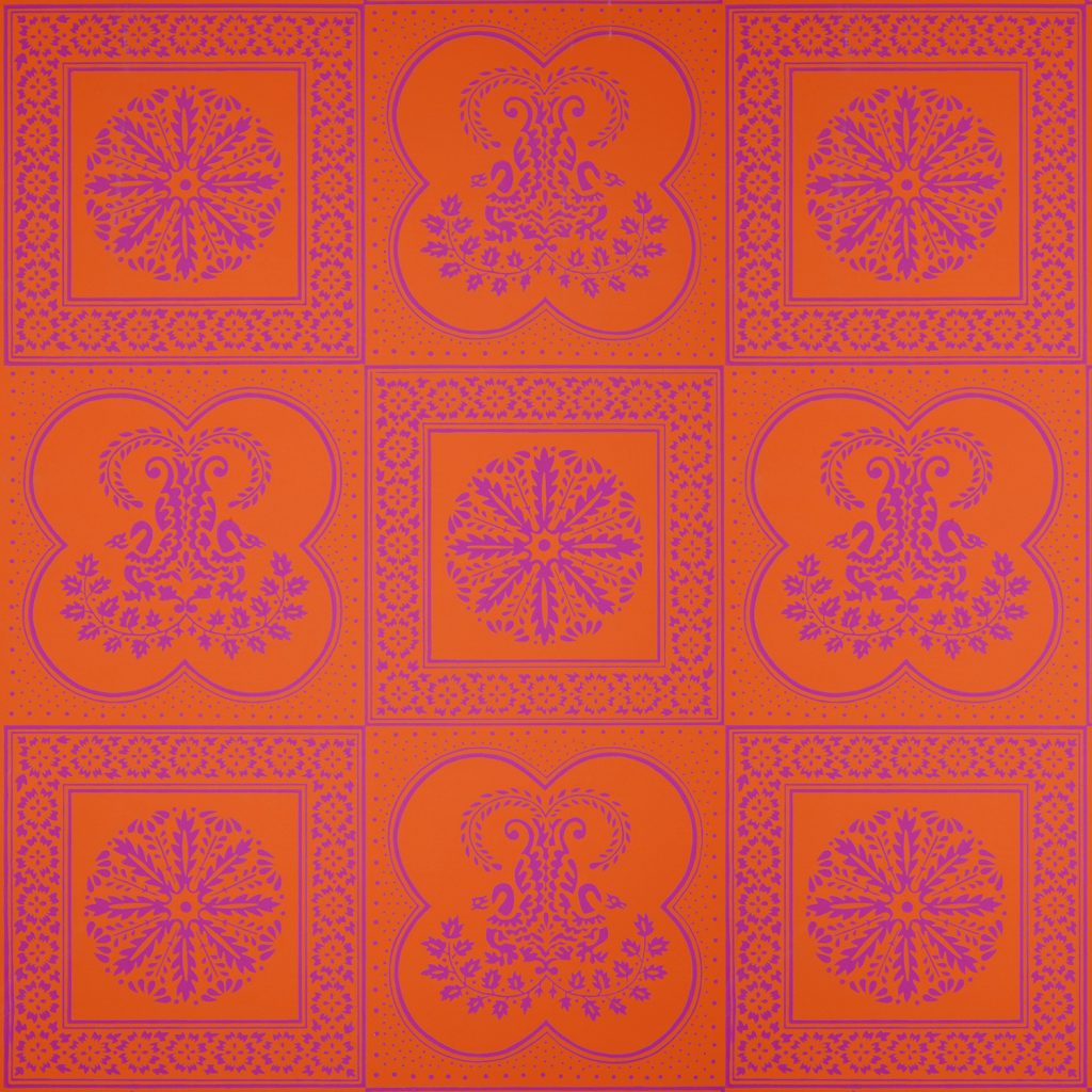 Neoclassical Squares Wallpaper - Kelee Katillac Colorway