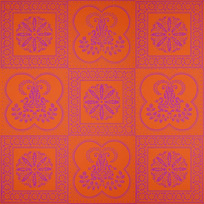 Neoclassical Squares Wallpaper - Kelee Katillac Colorway