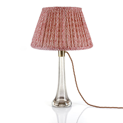 16 Inch Round Gathered Bedwyn Lampshade - Red Popple
