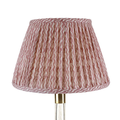16 Inch Round Gathered Bedwyn Lampshade - Pink Popple