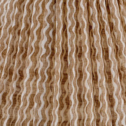16 Inch Oval Gathered Bedwyn Lampshade - Nut Brown Popple