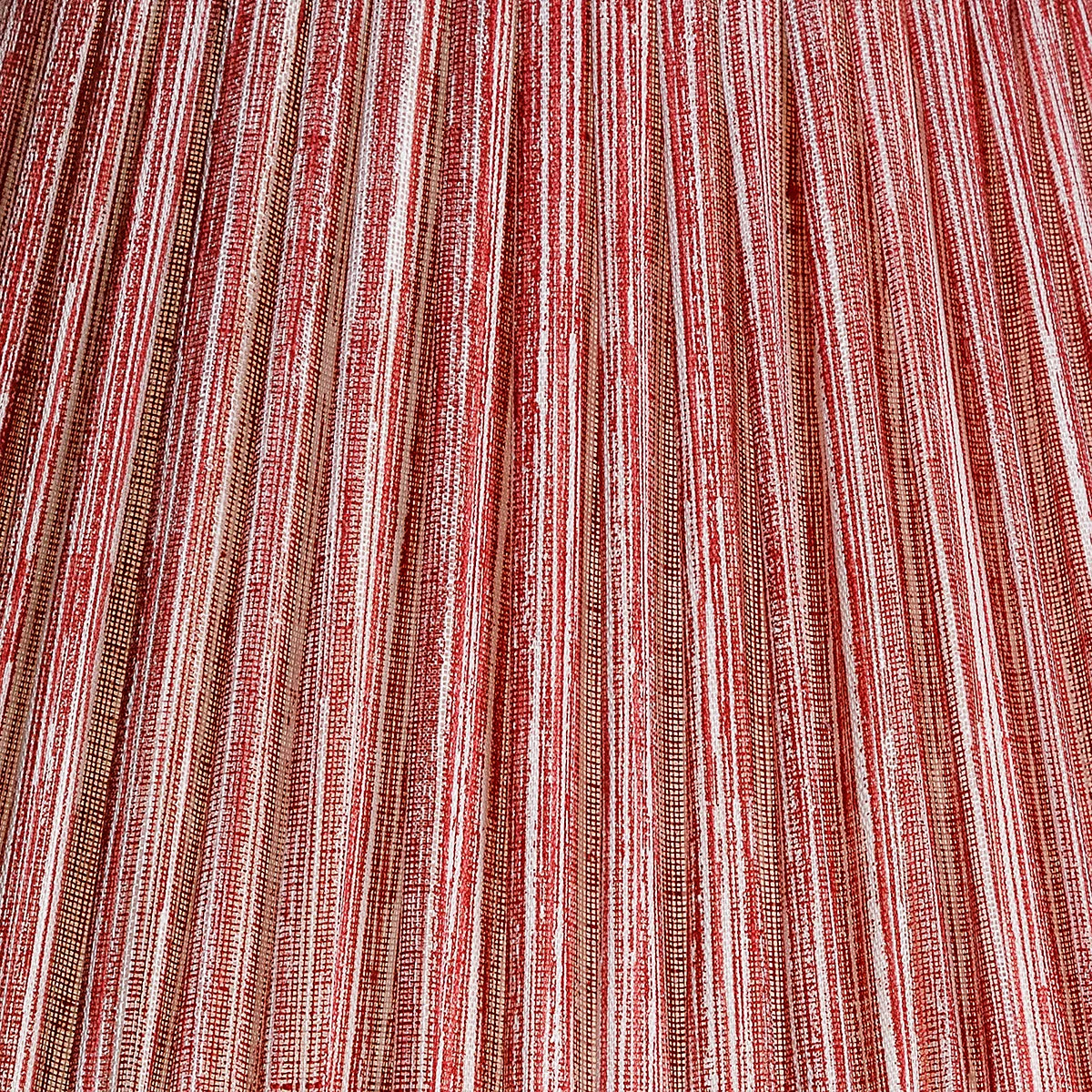 16 Inch Oval Gathered Bedwyn Lampshade - Red Strie