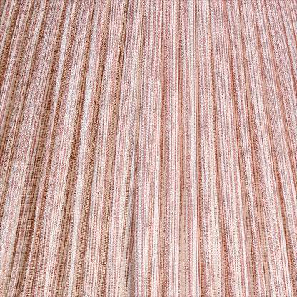 16 Inch Oval Gathered Bedwyn Lampshade - Pink Strie