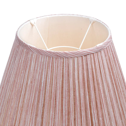 16 Inch Round Gathered Bedwyn Lampshade - Pink Strie