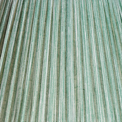 16 Inch Oval Gathered Bedwyn Lampshade - Green Strie