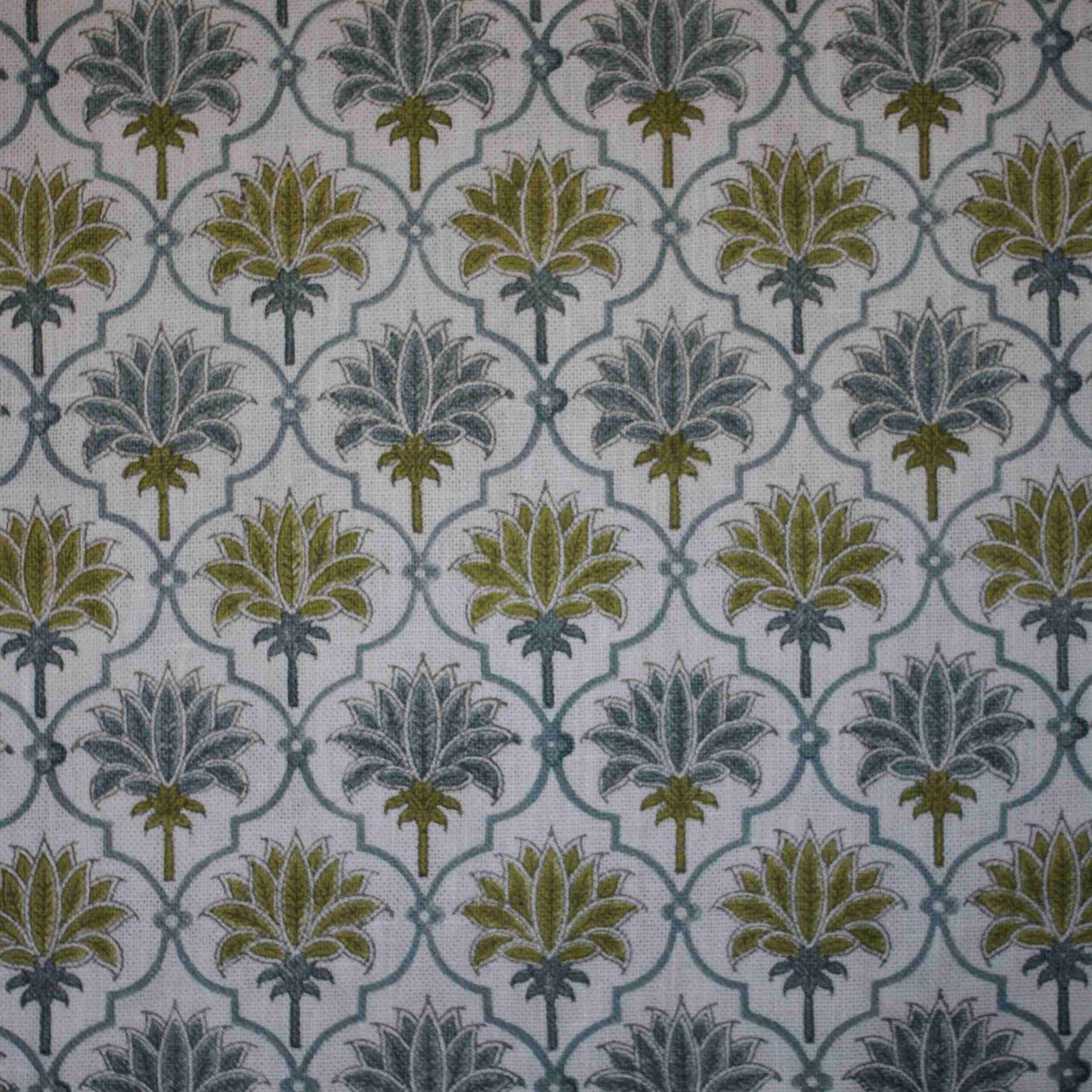 Lotus - Dove Blue & Lime