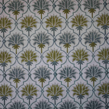 Lotus - Dove Blue & Lime