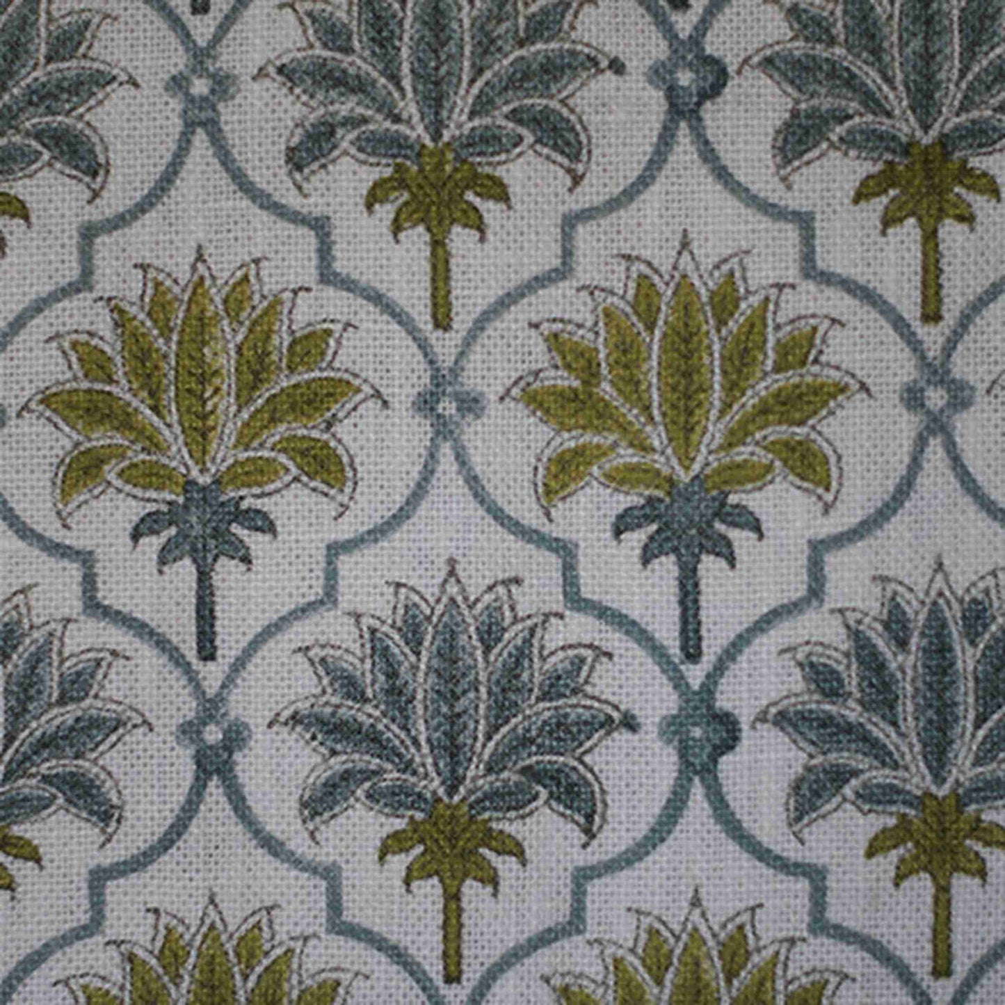 Lotus - Dove Blue & Lime