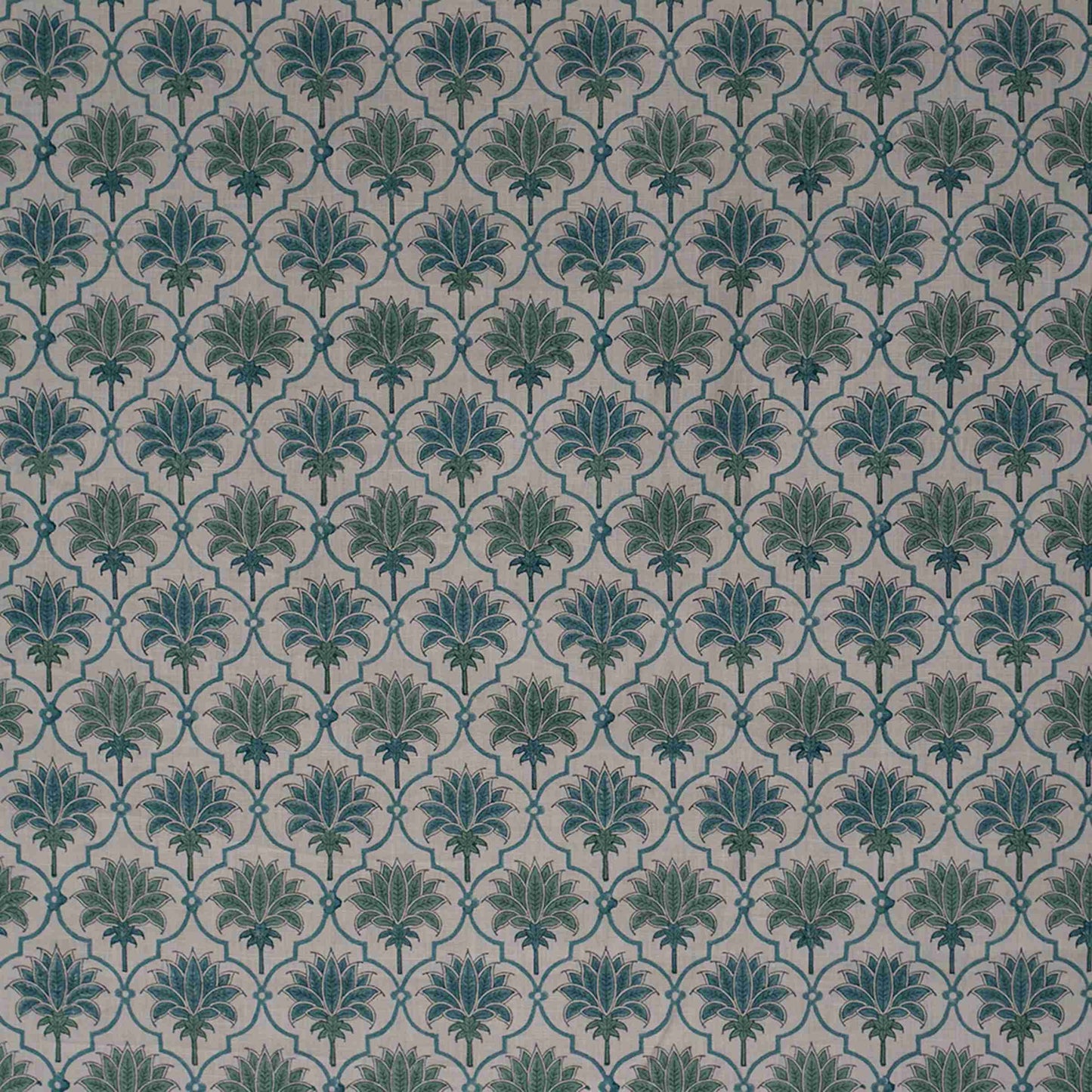 Lotus - Teal & Arsenic