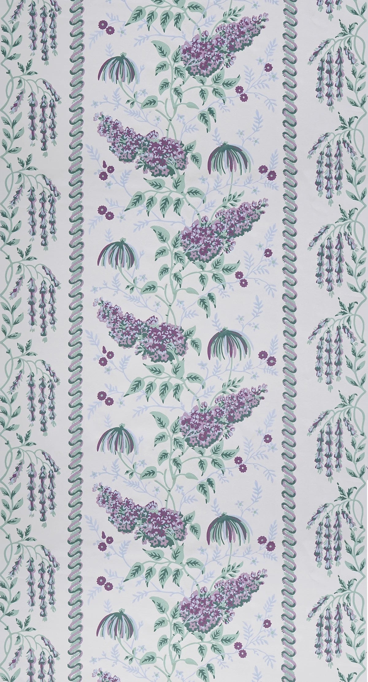 Lilac and Catkin Vine Wallpaper - C