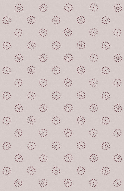 Linen Stamp Wallpaper - Chalk Pink