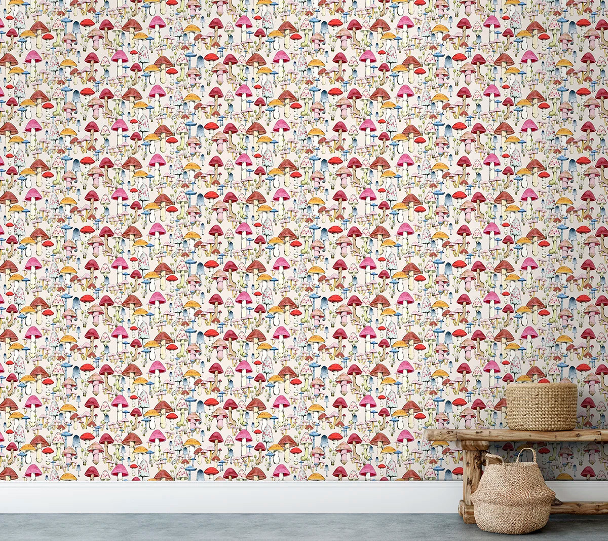 Mushroom Party Wallpaper - Multi