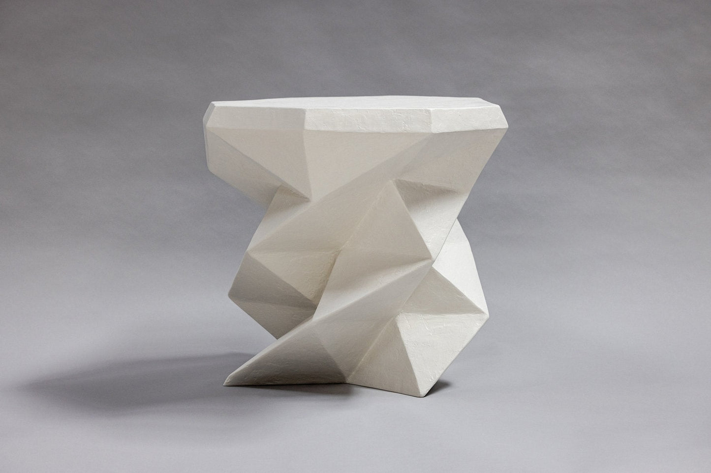 Macklin Cocktail Table - White Plaster