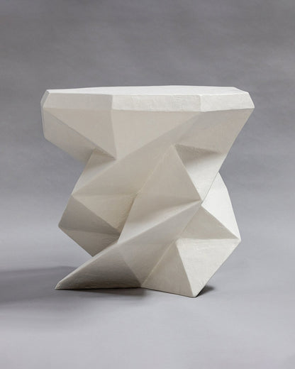 Macklin Cocktail Table - White Plaster