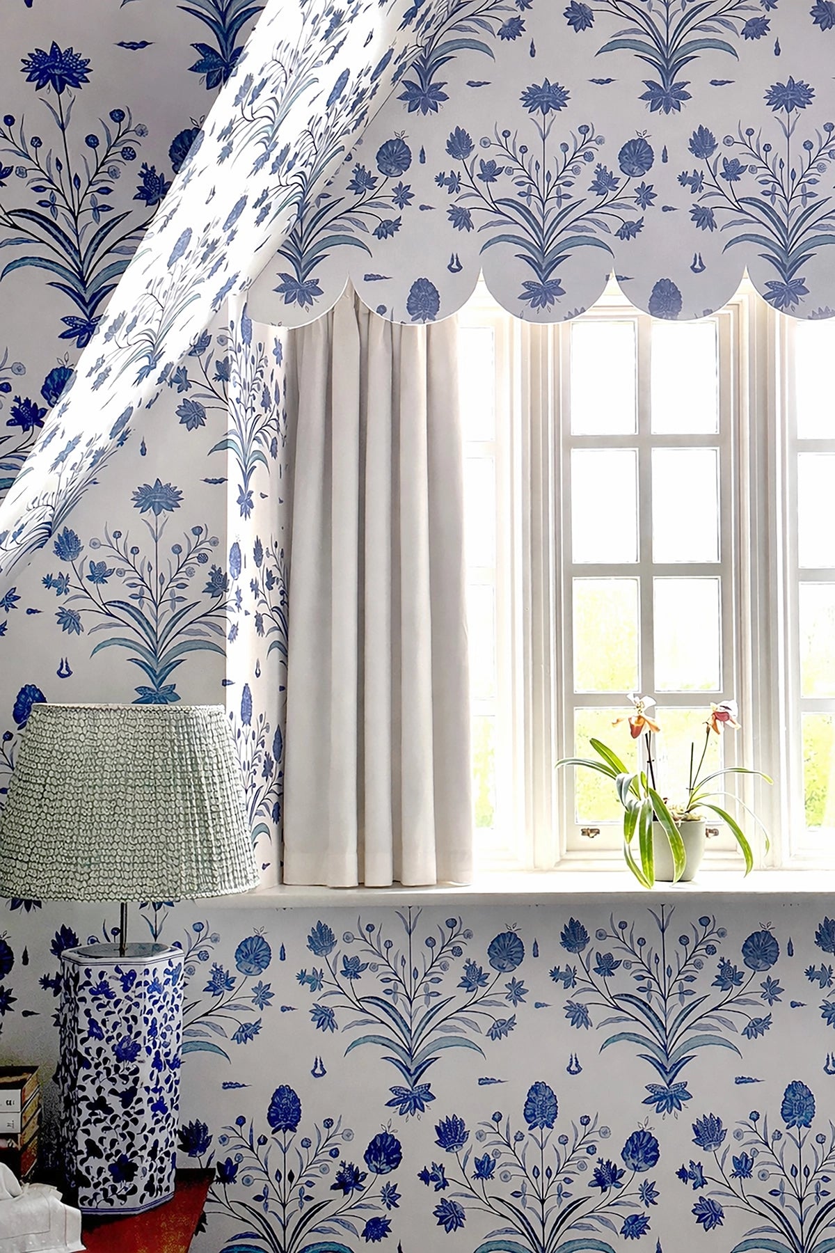 Maharaja's Tent Wallpaper - Jodhpur Blue