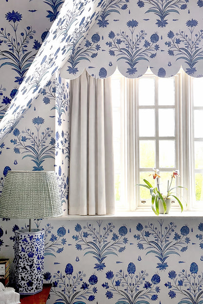Maharaja's Tent Wallpaper - Jodhpur Blue
