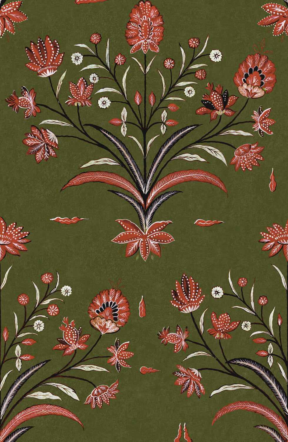 Maharaja's Tent Wallpaper - Green Tourmaline
