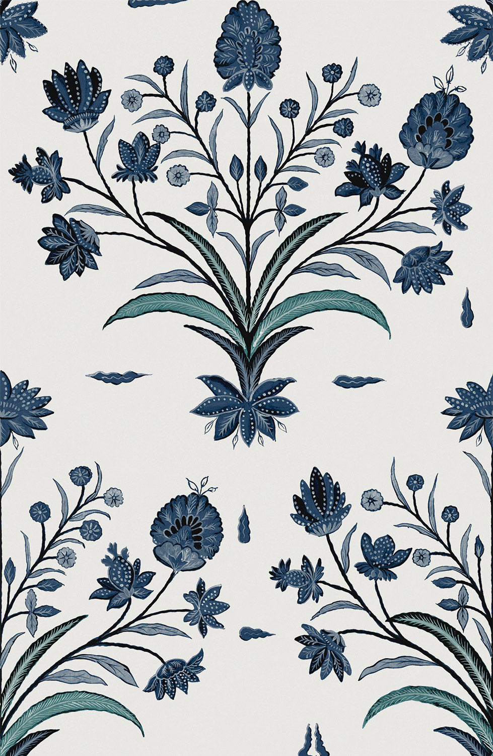 Maharaja's Tent Wallpaper - Jodhpur Blue