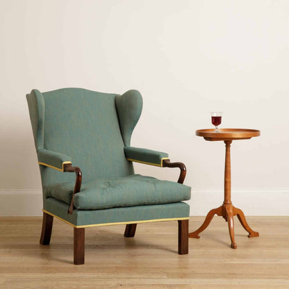 Duchess Chair & Footstool - Walnut - antique mahogany finish
