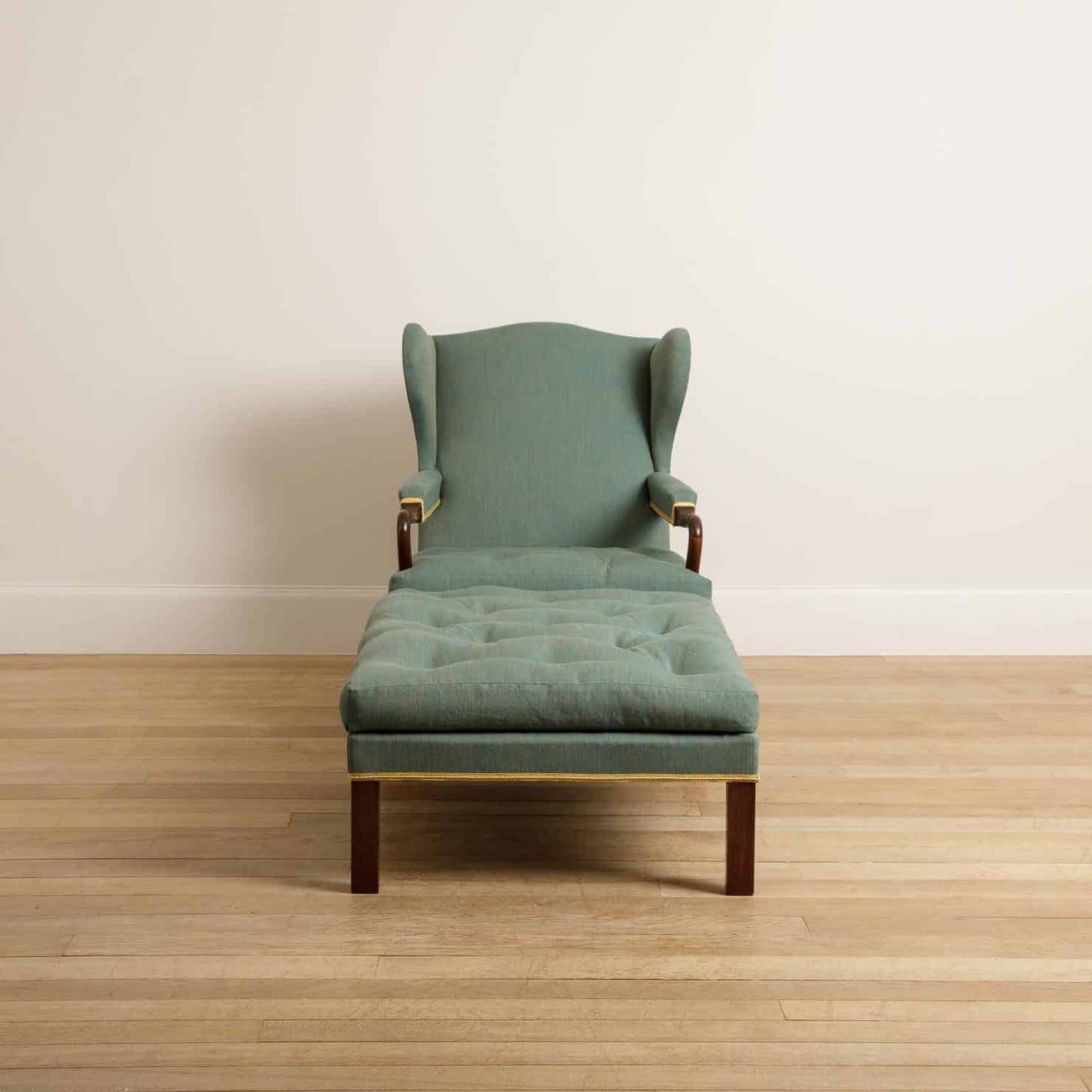 Duchess Chair & Footstool - Walnut - antique mahogany finish