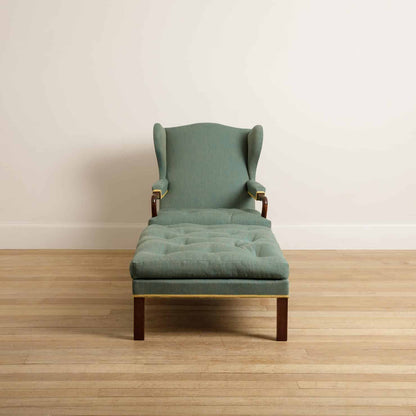 Duchess Chair & Footstool - Walnut - antique mahogany finish