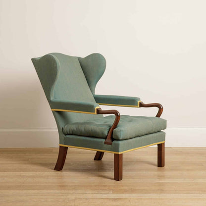 Duchess Chair & Footstool - Walnut - antique mahogany finish