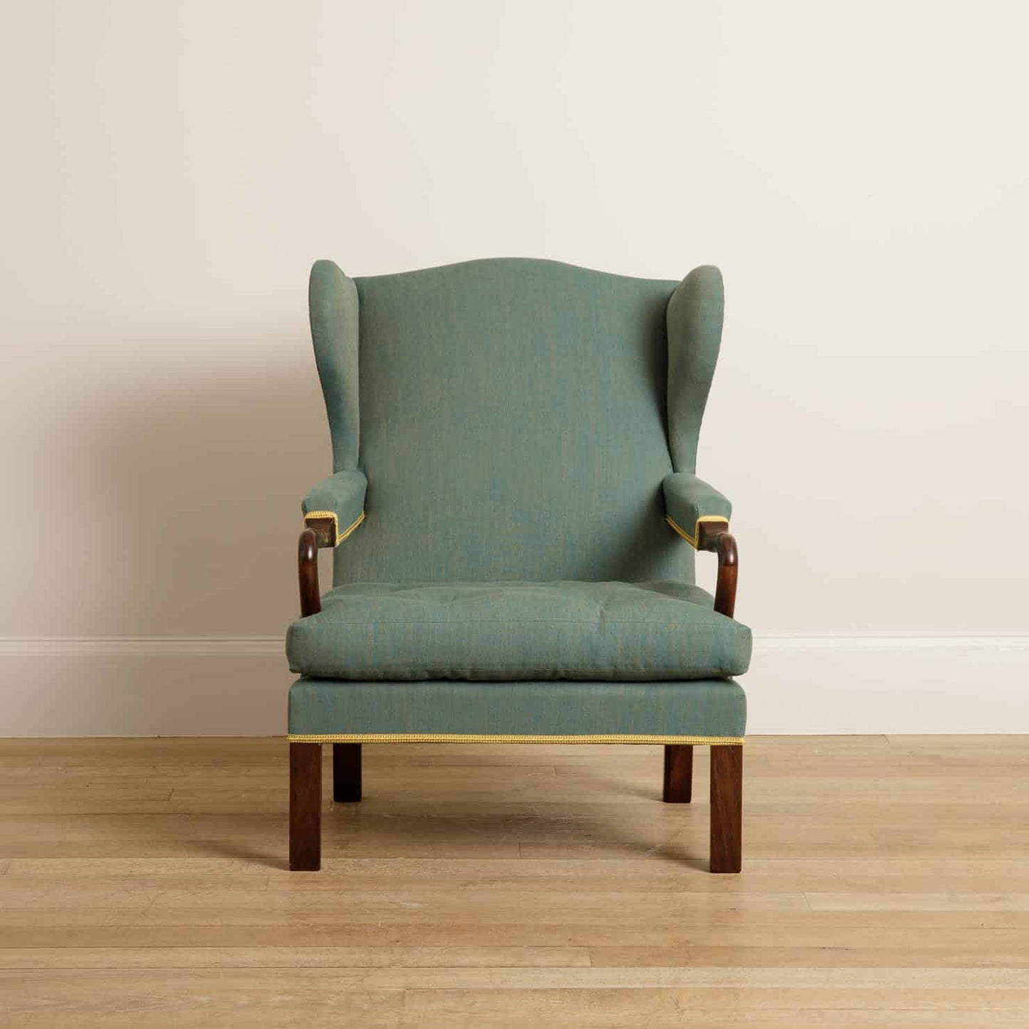 Duchess Chair & Footstool - Walnut - antique mahogany finish
