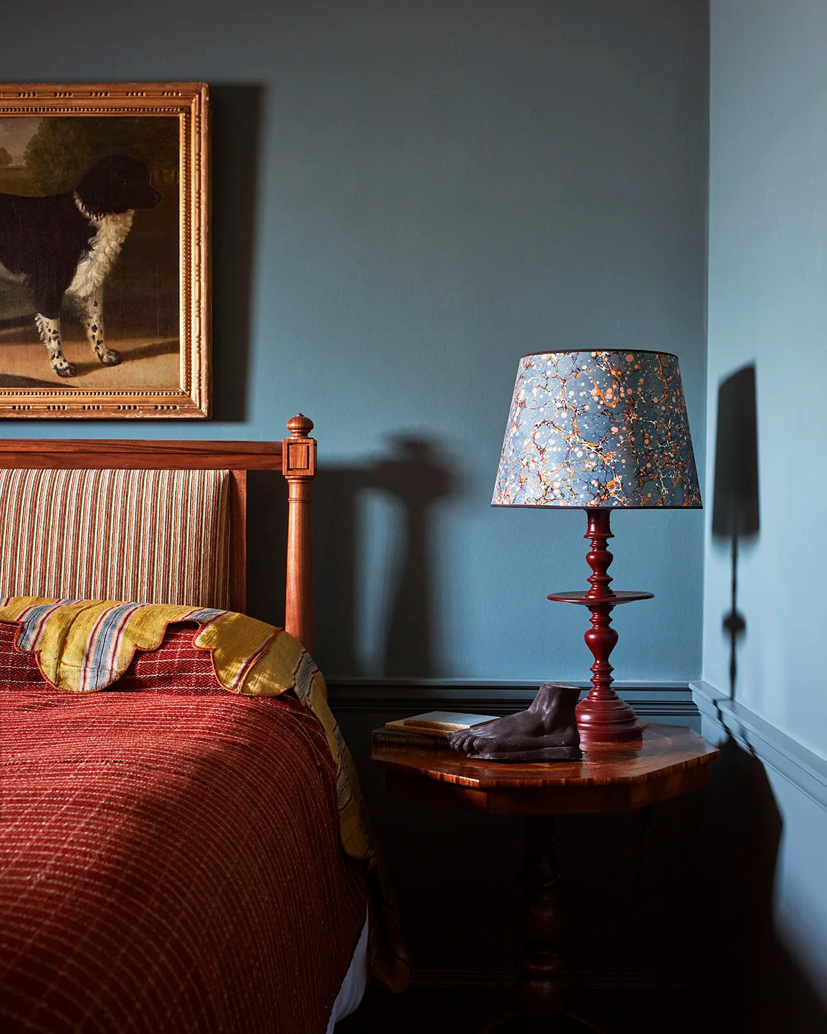 Batavian Lamp - Hand Painted & Distressed